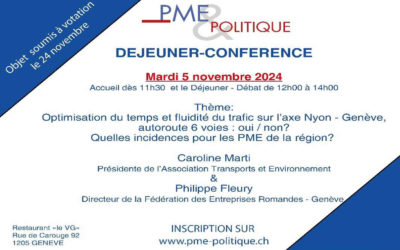 05.11.2024 – Débat sur le thème « Optimisation du temps et fluidité du trafic sur l’axe Nyon Genève »